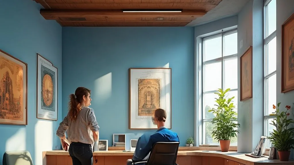 Bright, modern and welcoming immigration-law office reception